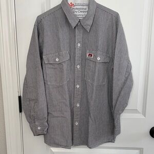 Ben Davis men's Striped Gray Shirt